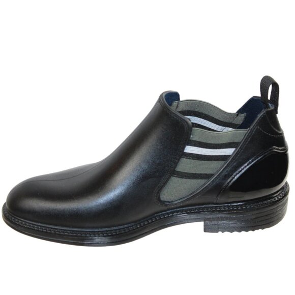 Solo Wolf Two Tone Black Gray Water Resistant Ankle Rain Shoe, Size 7 - Picture 5 of 9